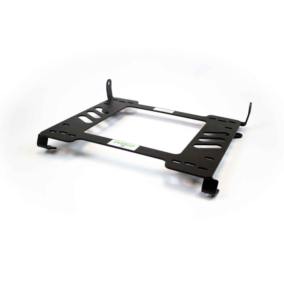 Planted seat bracket for 1987-1996 BMW 5 Series (E34), driver side, black powder-coated steel