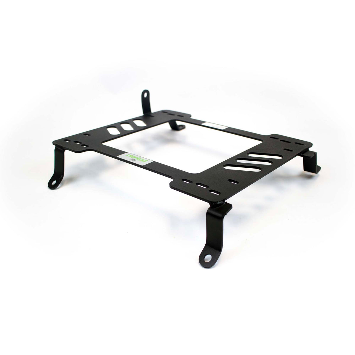 Planted seat bracket for 1998-2007 Toyota Land Cruiser (J100 Series), driver side, black powder-coated steel