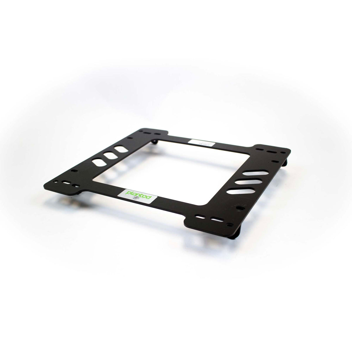 Planted seat bracket for 1984-1987 Honda CRX (1st Gen), driver side, black powder-coated steel