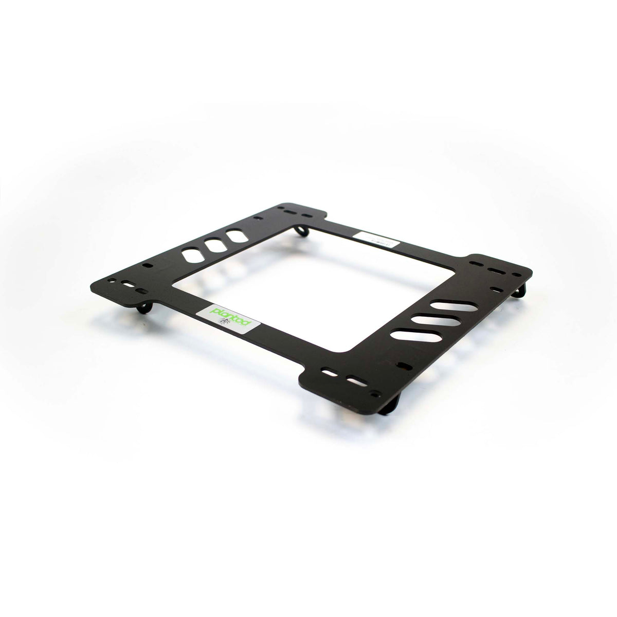 Planted seat bracket for 1984-1987 Honda CRX (1st Gen), passenger side, black powder-coated steel