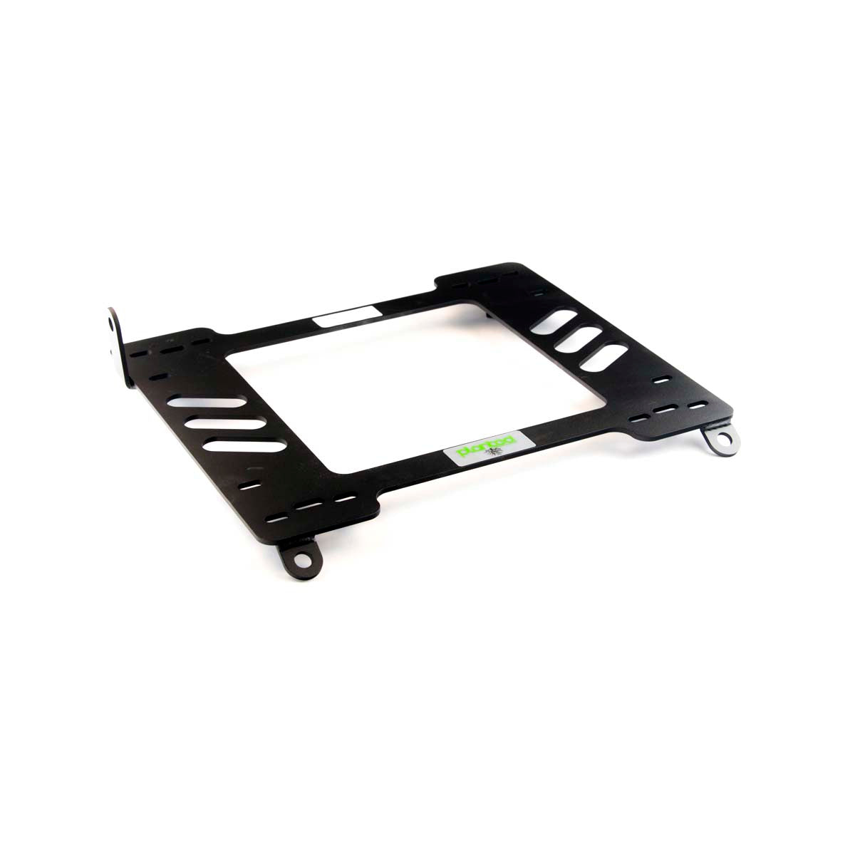Vehicle-specific floor mounting base for 2015+ Audi R8 (2nd Gen), driver side, shown with Planted top plate