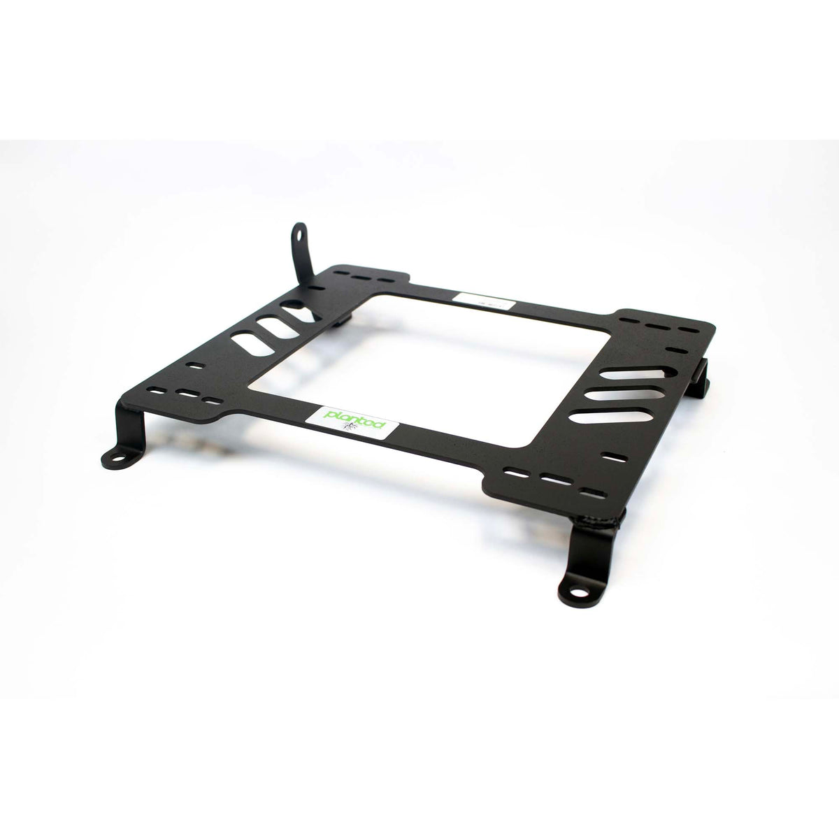 Planted seat bracket for 2017+ Tesla Model 3, driver side, black powder-coated steel