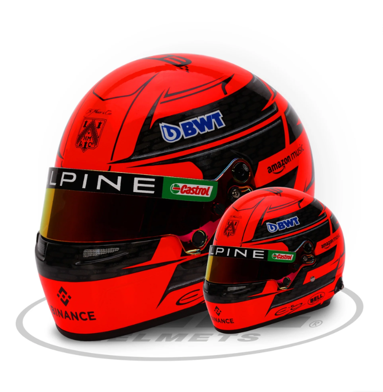 Bell 1:2 Scale F1 Mini Helmet Esteban Ocon 2024 Alpine Formula 1 Team Bell 1:2 Scale F1 Mini Helmet Esteban Ocon 2024 Alpine Formula 1 Team