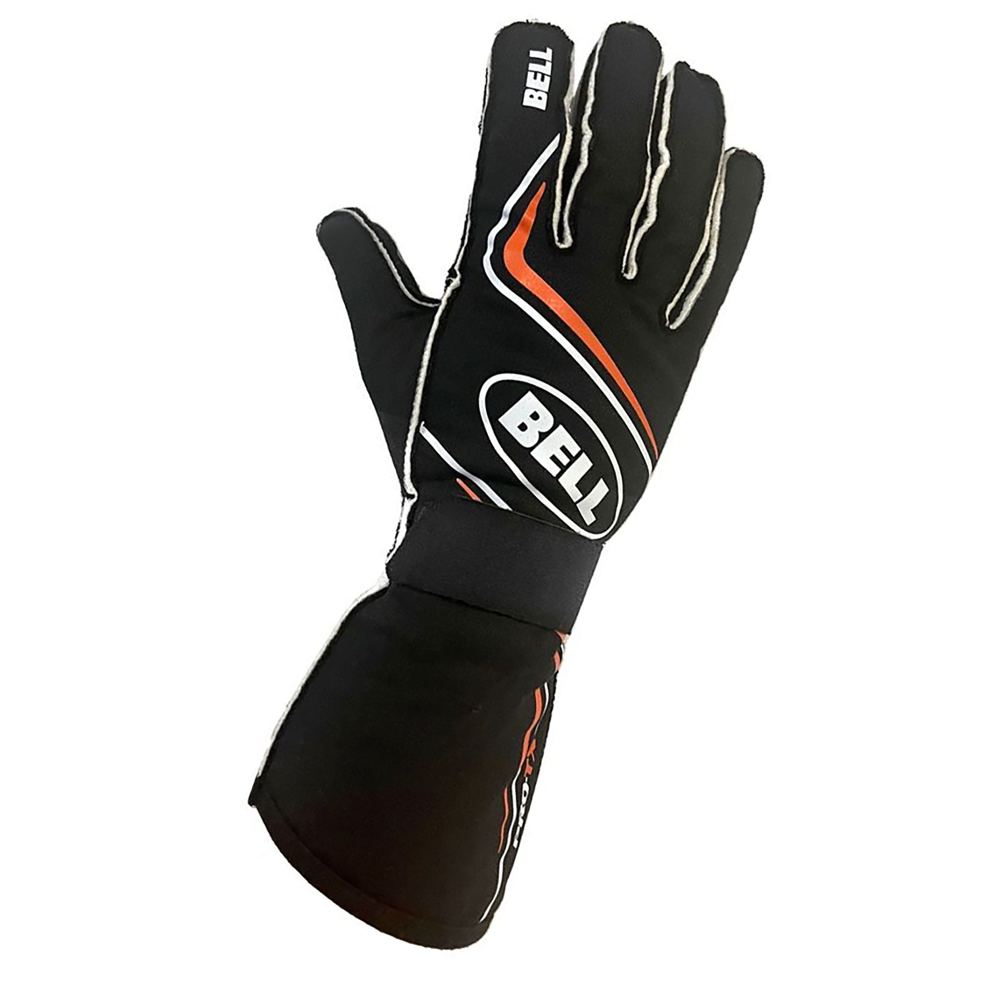 BELL PRO-TX Auto Race Glove - SFI 3.3/5, Black/Red