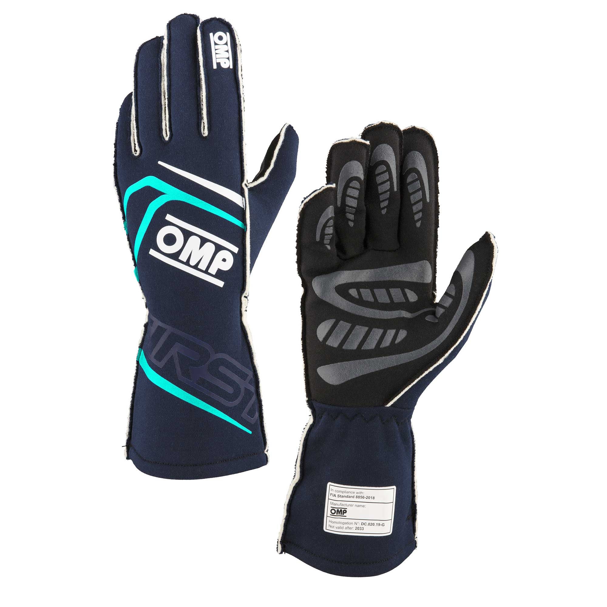 OMP First Fire Resistant Racing Gloves - FIA 8856-2018