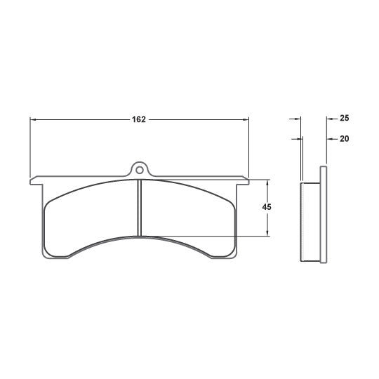 Performance Friction 7753.11.21.44 Racing Pad - 11 Compound