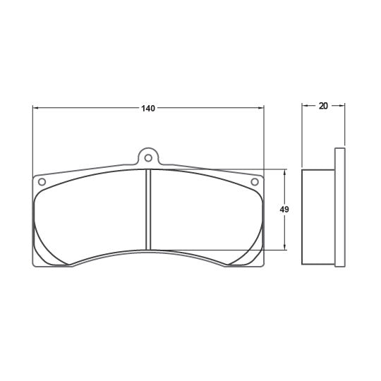 Performance Friction 7770.01.20.34 Racing Pad - 01 Compound