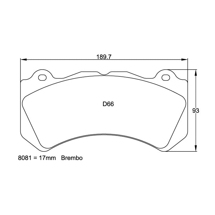 Plaquettes De Frein Avant Pagid RSC1 Pour Nissan R35 GTR Avec Freins Céramiques (à Partir De 2008)