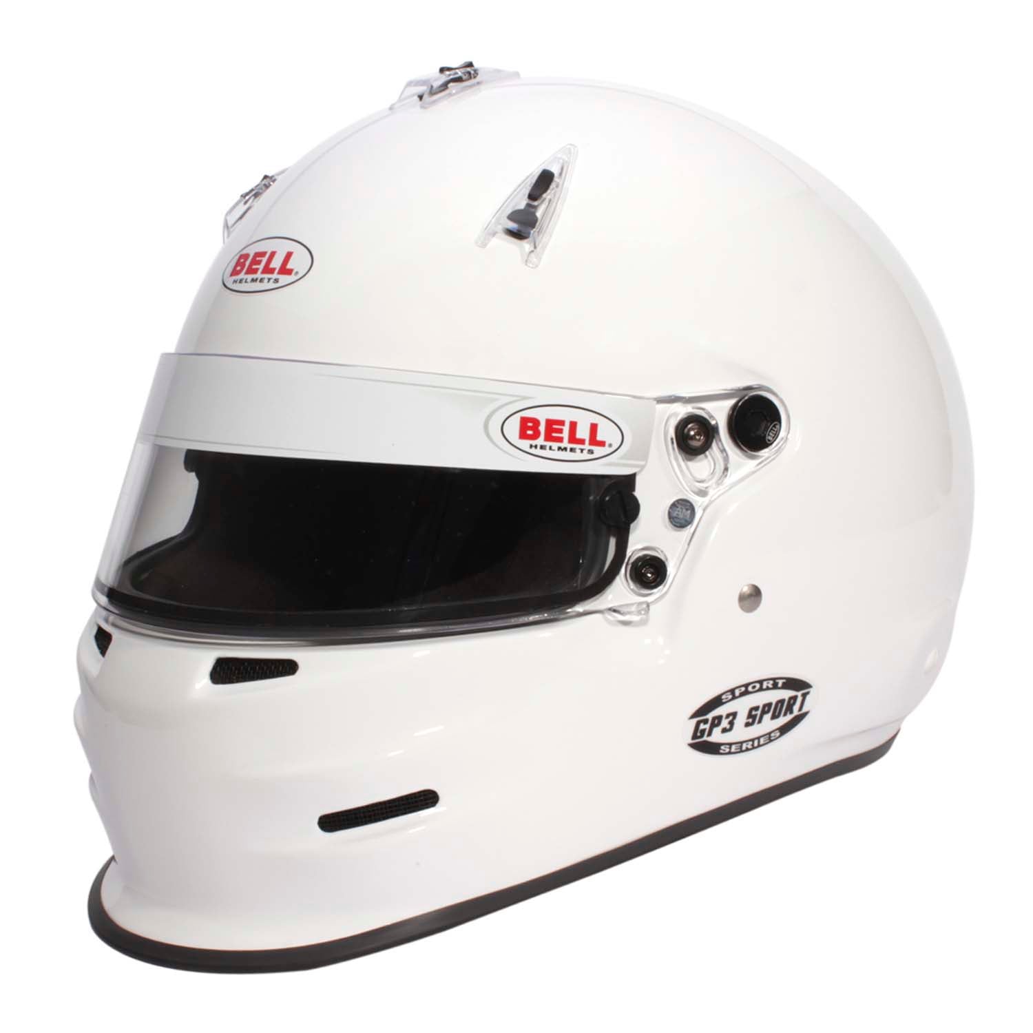 bell gp3 helmet for sale Bell GP3 Sport Car Helmet (White) No Hans Posts
