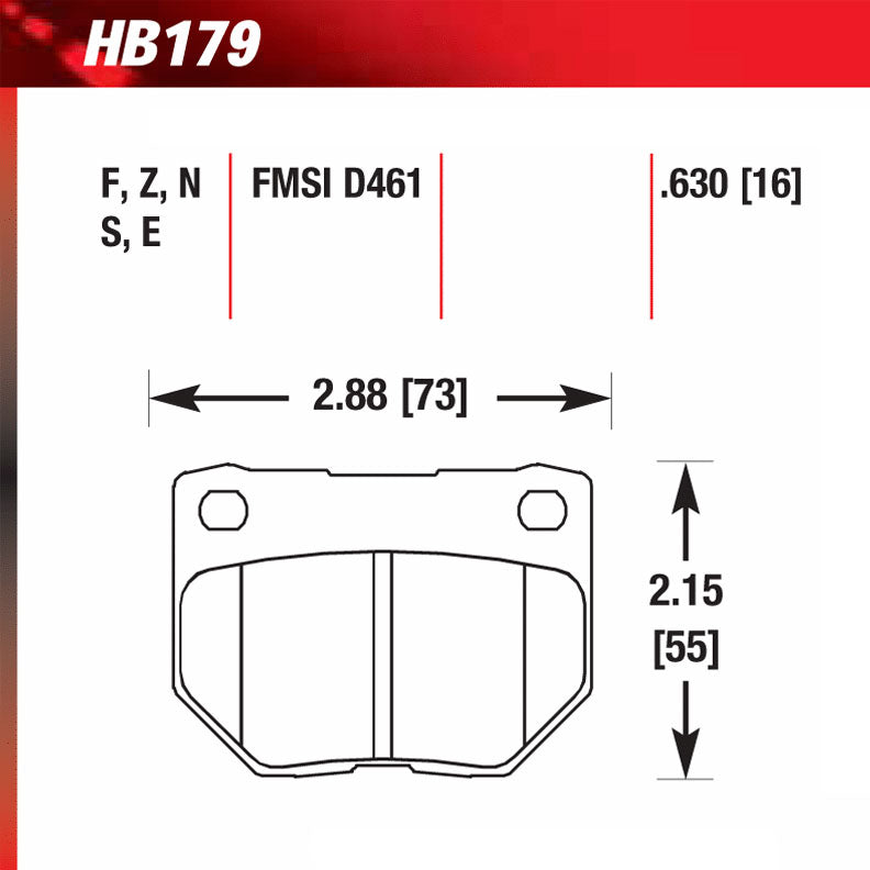 Hawk HB179N.630 Performance Pad - HP Plus Compound