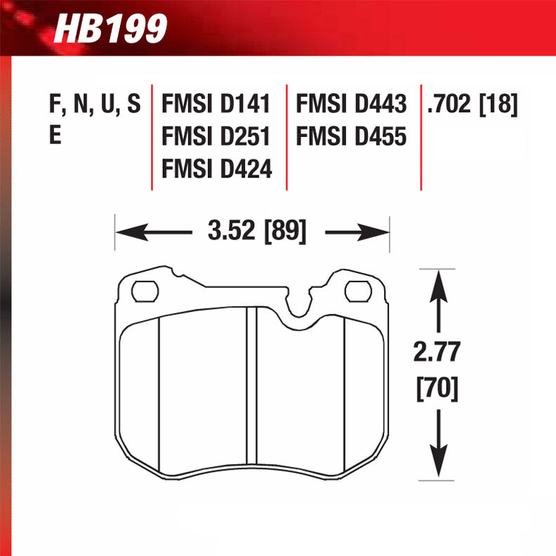 HAWK Blue 9012 Brake Pad Sets | HB199E.702