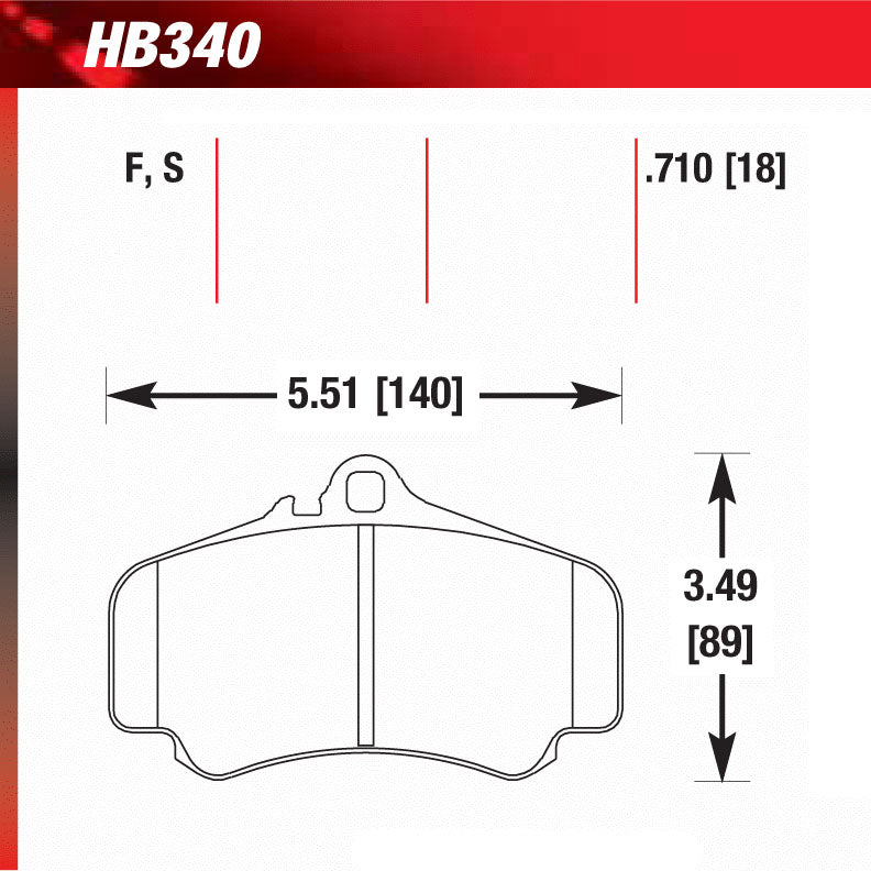 Hawk HB340S.710 Racing Pad - HT-10 Compound
