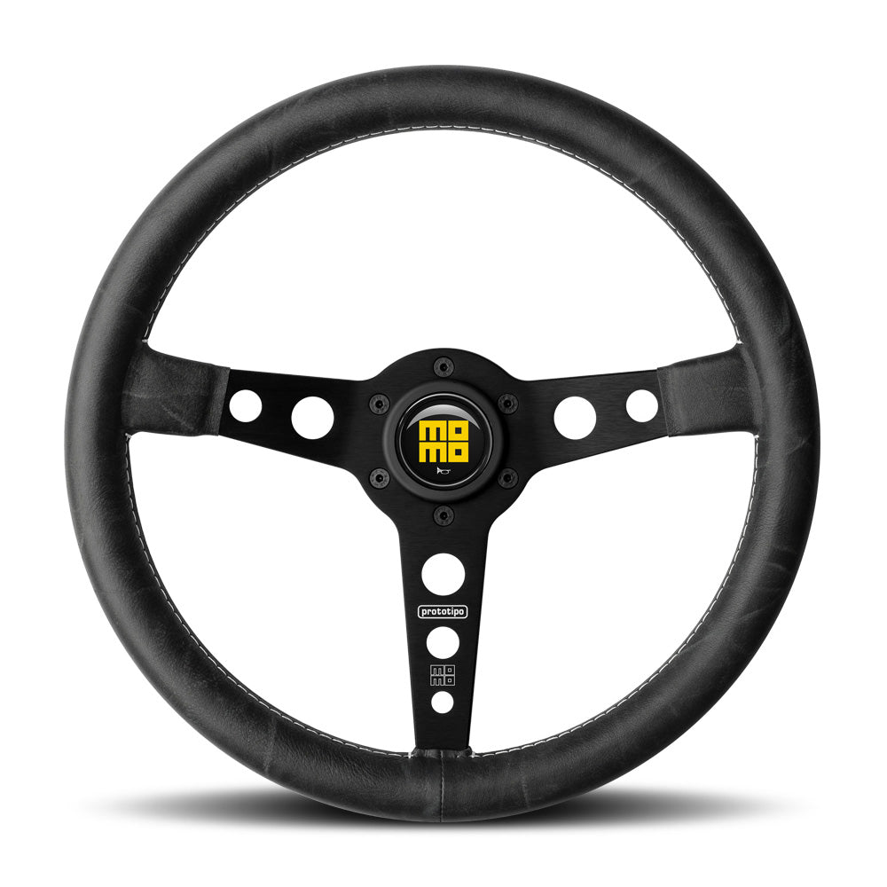 Momo Prototipo Heritage Steering Wheel - Black