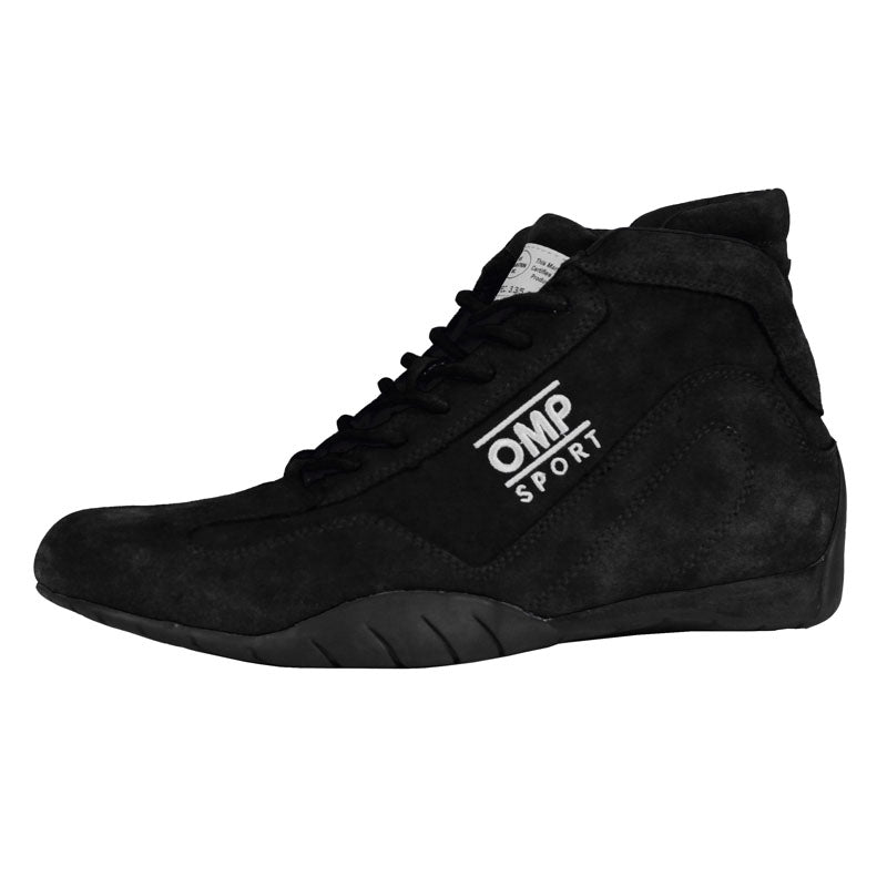 OMP Sport Racing Shoes Mens Size 9 Black  SFI Spec 3.3/5‎ Mid Top Suede Driving Shoes SFI 3.3/5 Mid-Top Pro Series Black 12 ALL918132 main image 2