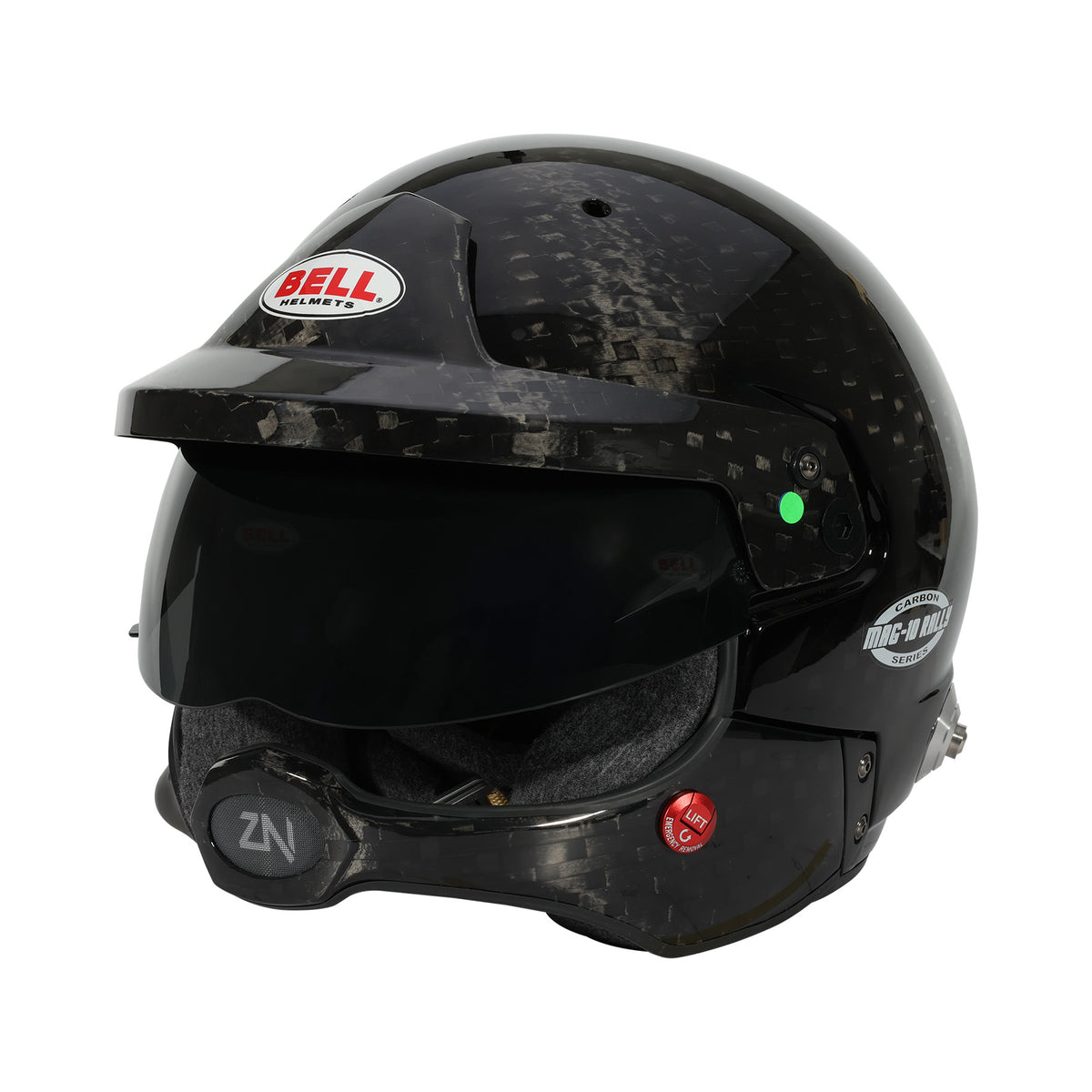 BELL MAG 10 Rally Ultra Carbon FIA 8859 2024 SA2025 Hans Jet Helmet