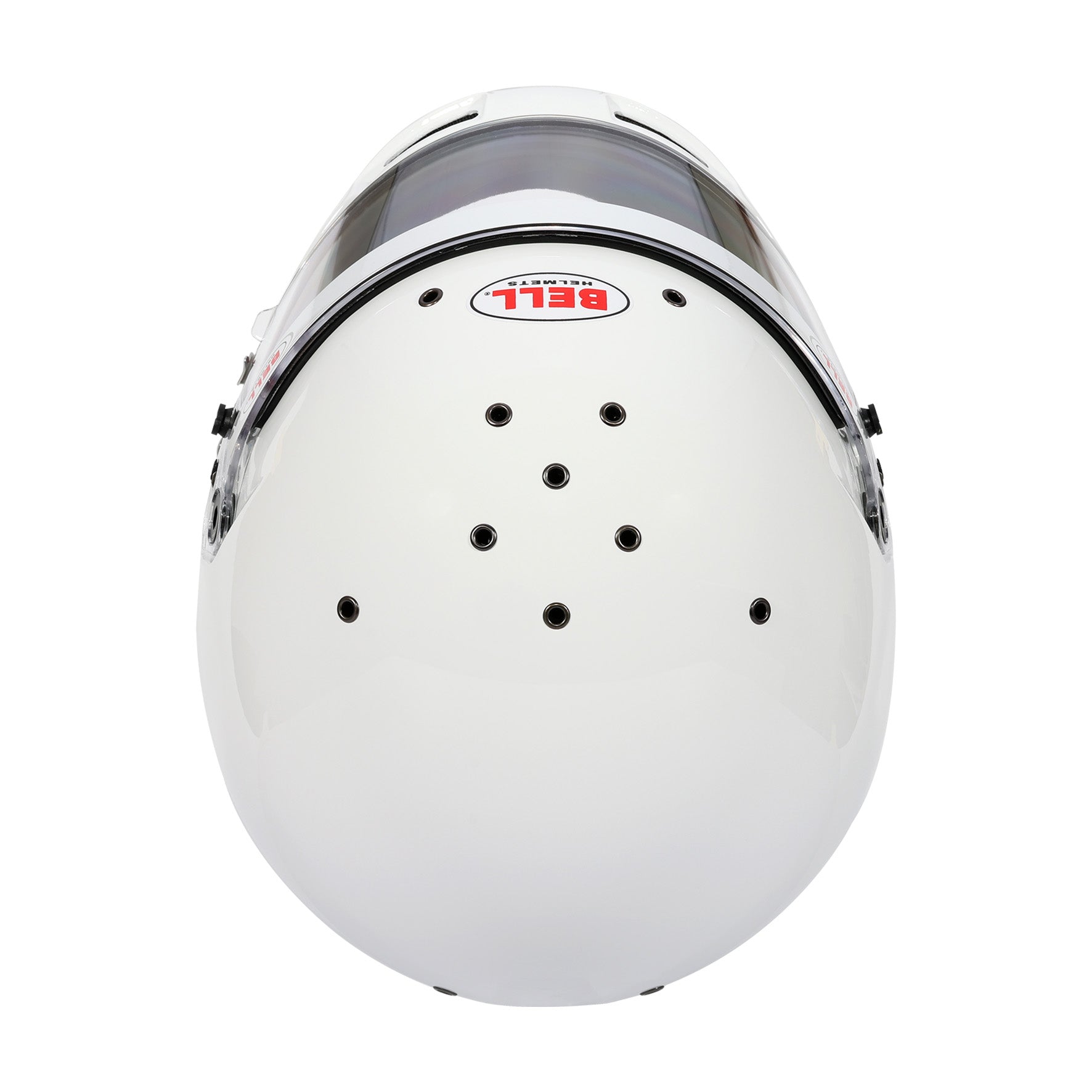 Top view of Bell RS7-K Pro Helmet K2025 displaying clean composite finish and airflow channels