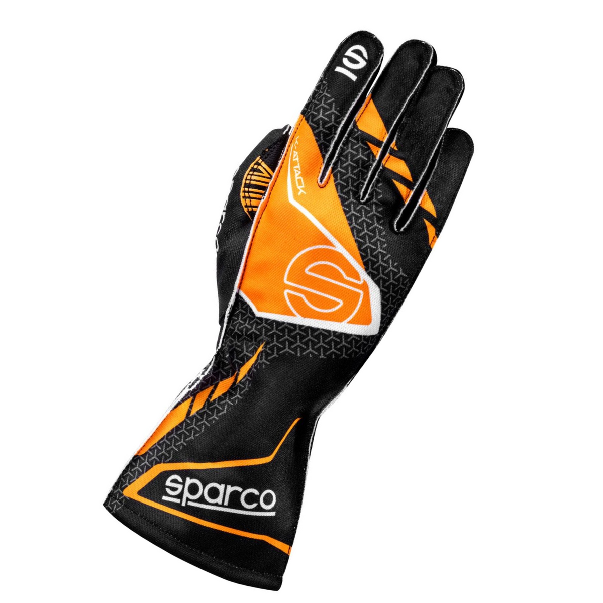 sparco kart handschuhe K-Attack Karting Gloves 13 / Black/Orange Farbe:ALL BLACK MAT An elasticated cuff locks Camino Pro Di2 - Snow Travel Bags