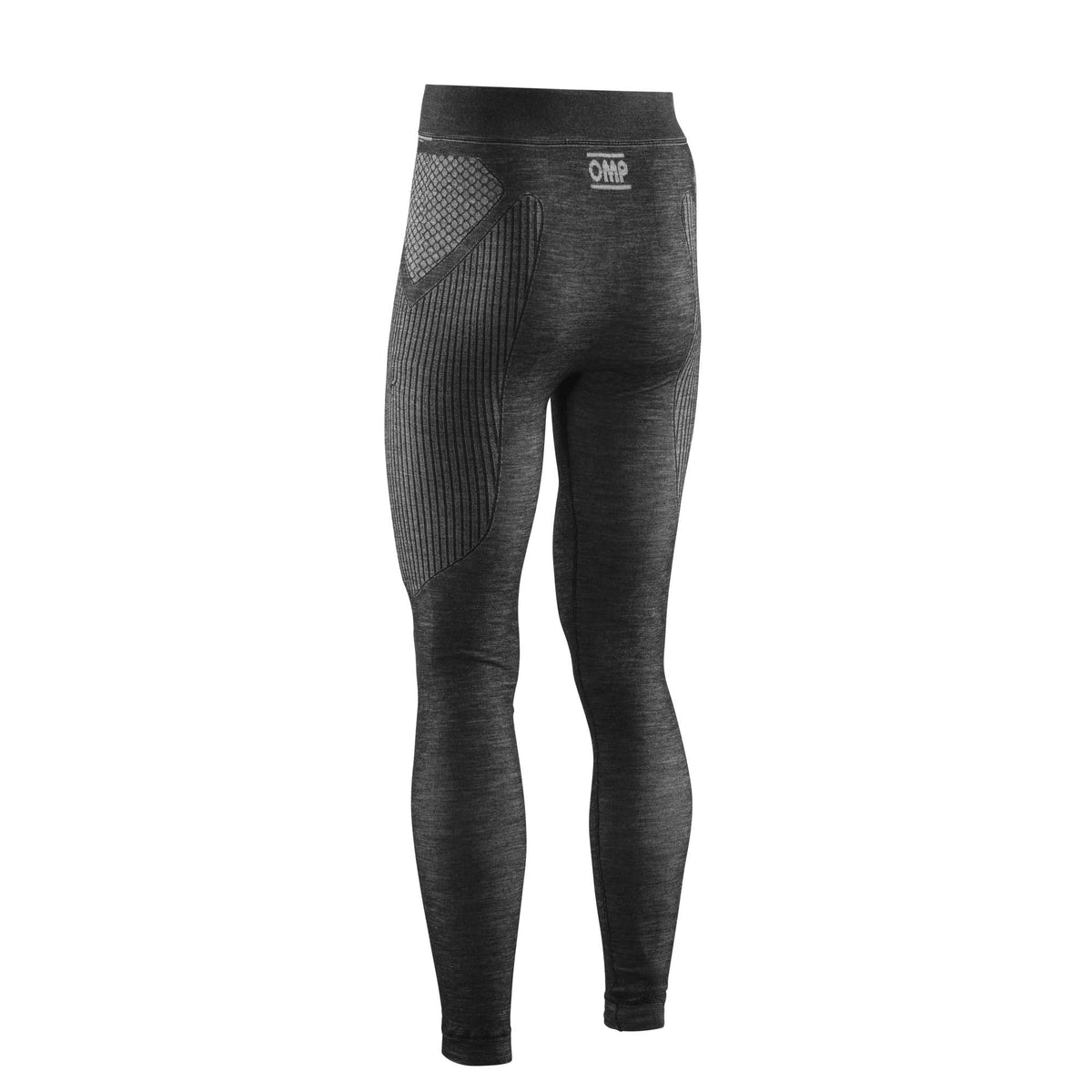 OMP Tecnica Evo v2 FIA 8856-2018 racing underpants in Anthracite, back view showing seamless construction and elastic waistband