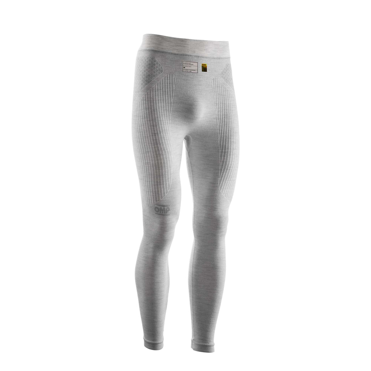 OMP Tecnica Evo v2 FIA 8856-2018 racing underpants in Silver White with elastic waistband