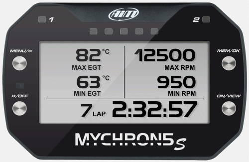 AIM Mychron5S Karting Dash Logger
