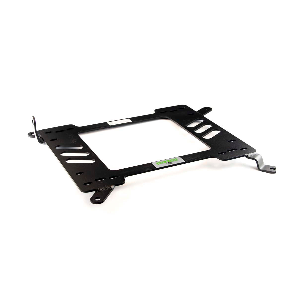 Planted seat bracket for 2000-2007 Ford Focus, driver side, black powder-coated steel