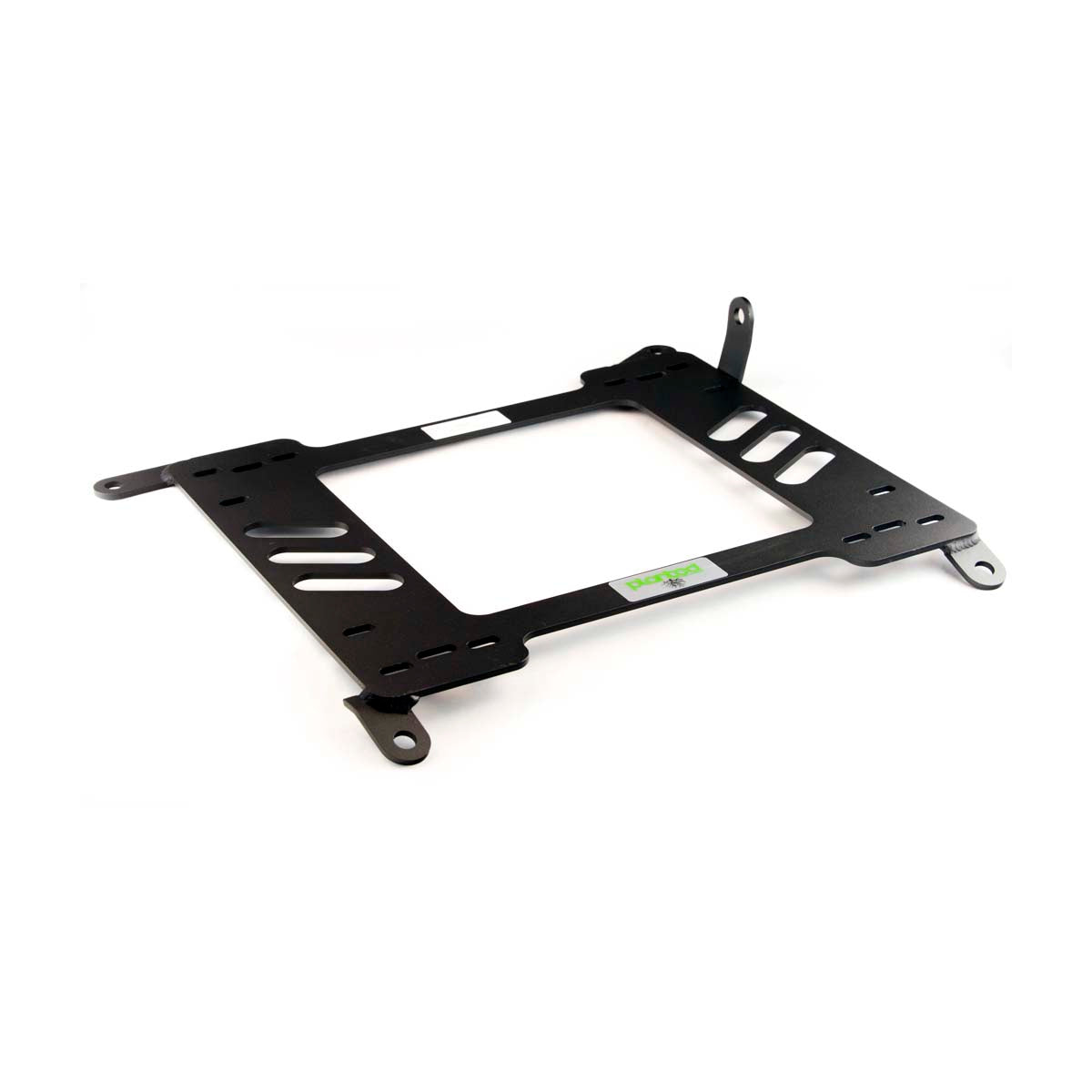 Vehicle-specific floor mounting base for 2000-2006 Nissan Sentra / Maxima, passenger side, shown with Planted top plate