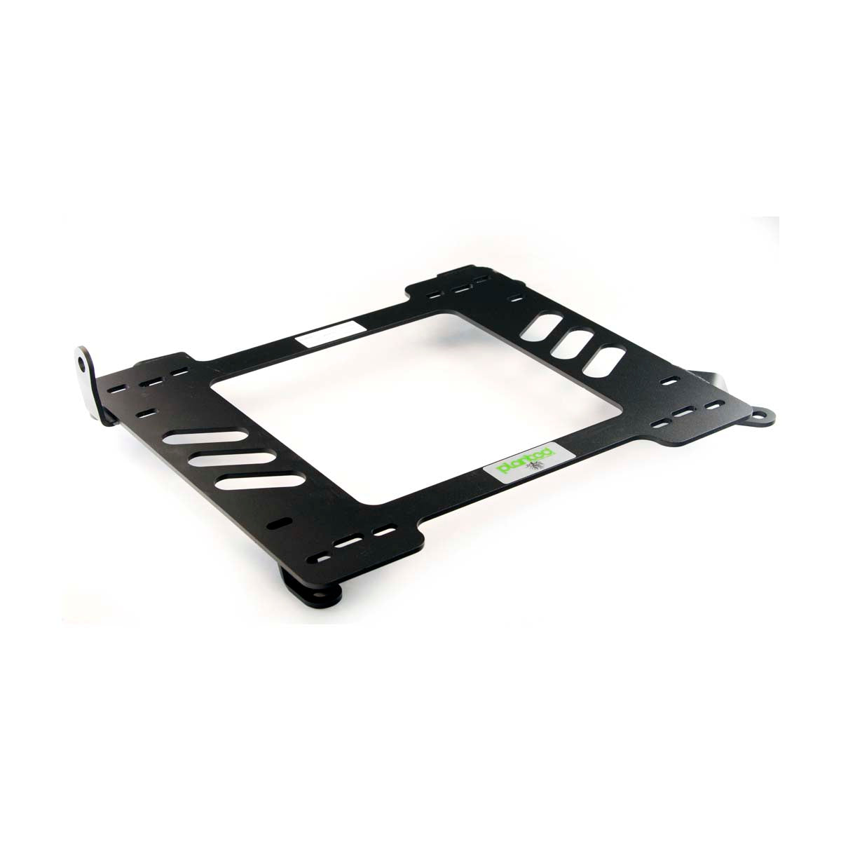 Vehicle-specific floor mounting base for 2006-2015 Audi R8 (1st Gen), driver side, shown with Planted top plate