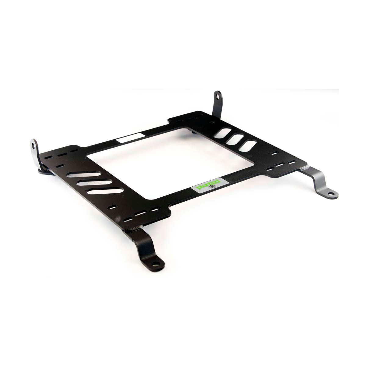 Vehicle-specific floor mounting base for 2006-2009 Pontiac Solstice, passenger side, shown with Planted top plate