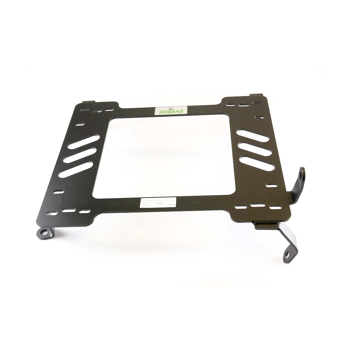 Vehicle-specific floor mounting base for 2010-2015 Toyota Prius (XW30, 3rd Gen), driver side, shown with Planted top plate