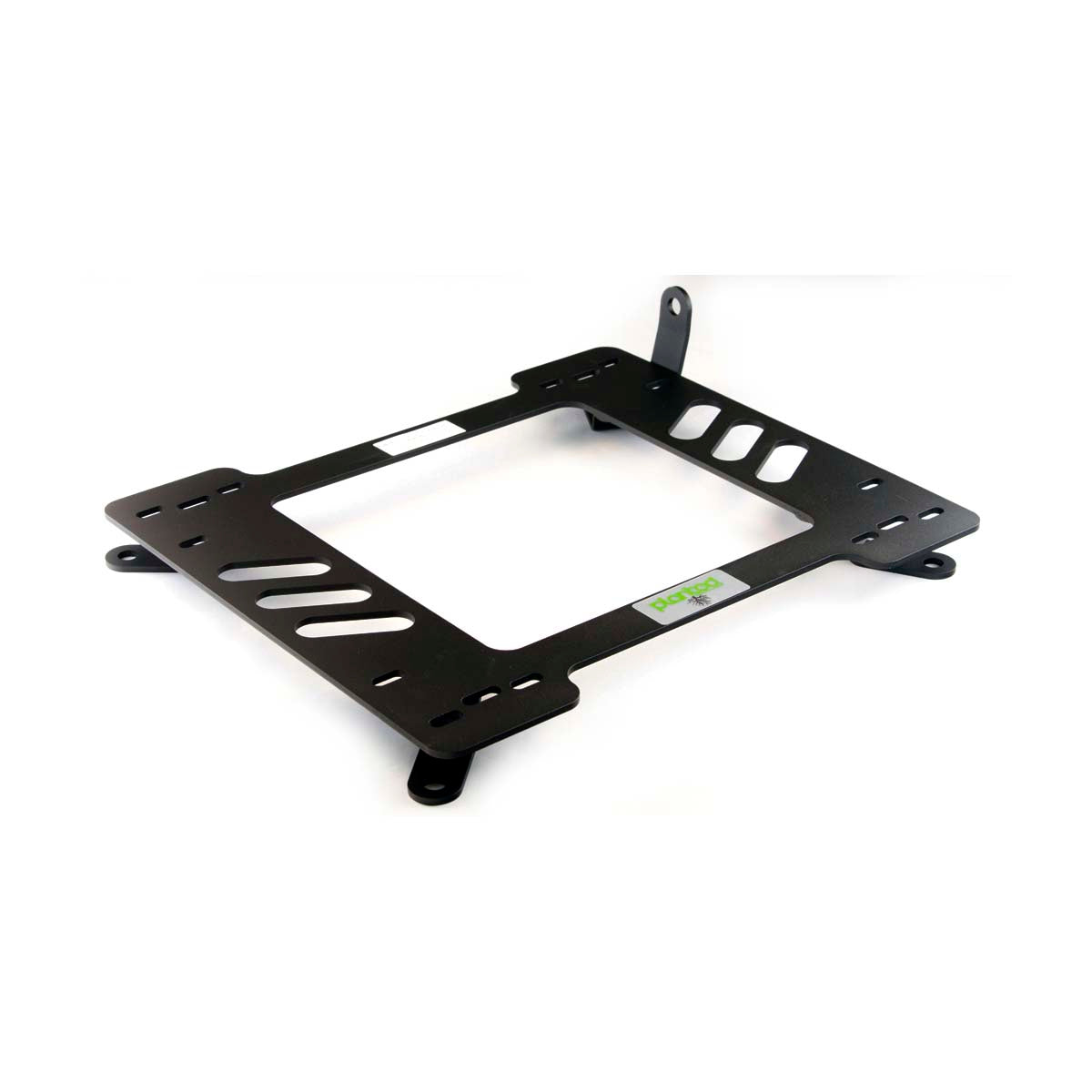 Vehicle-specific floor mounting base for 2007-2011 Nissan Sentra, passenger side, shown with Planted top plate