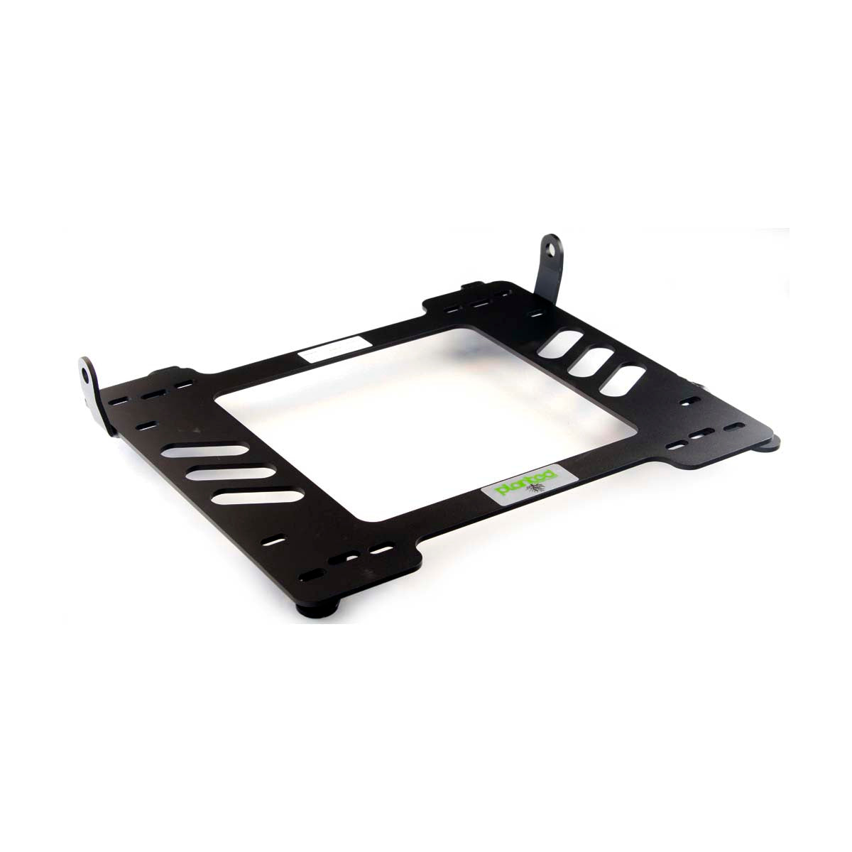 Vehicle-specific floor mounting base for 1992-1999 BMW 3 Series Sedan (E36), driver side, shown with Planted top plate
