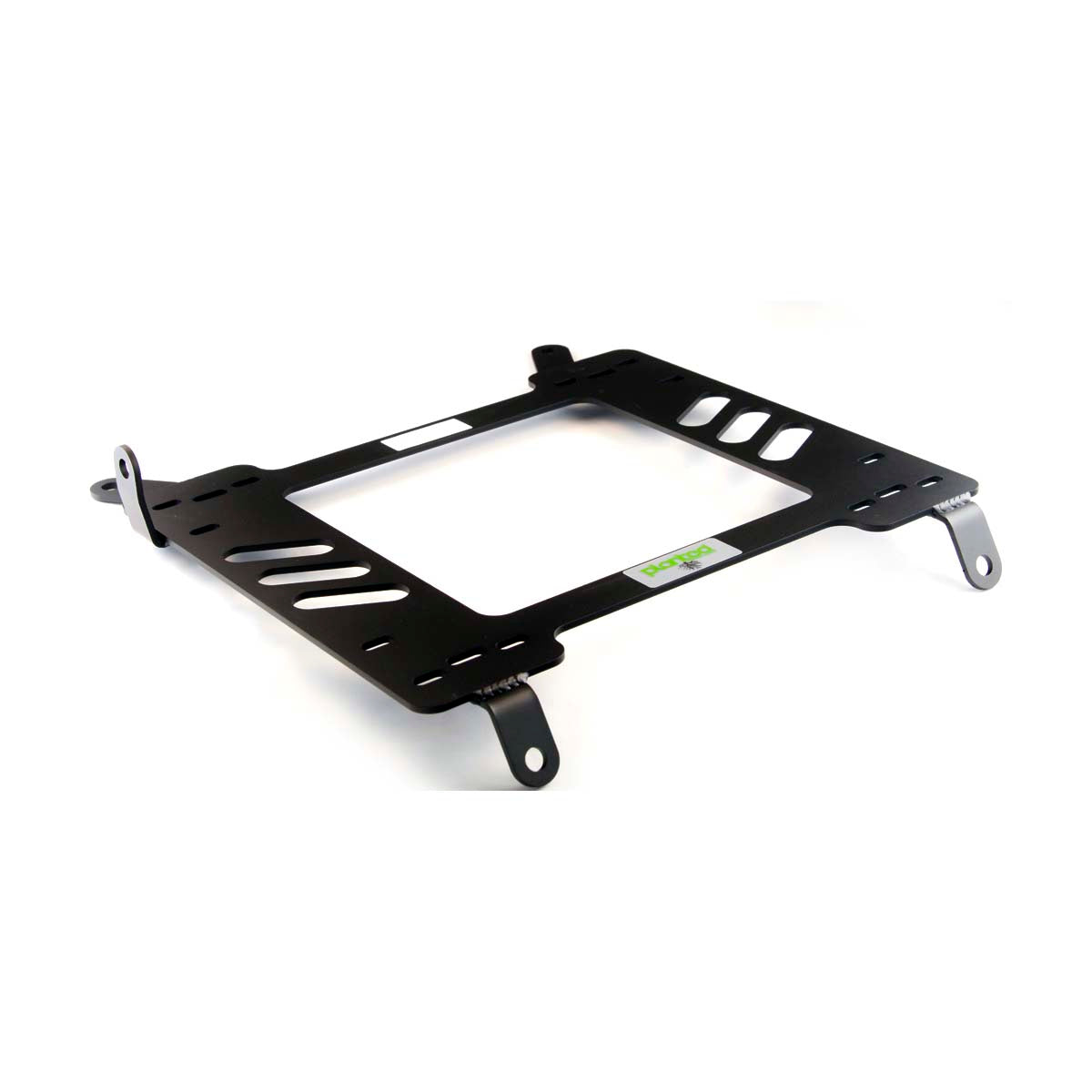 Planted seat bracket for 2006-2015 Mazda MX-5 Miata (NC), driver side, black powder-coated steel