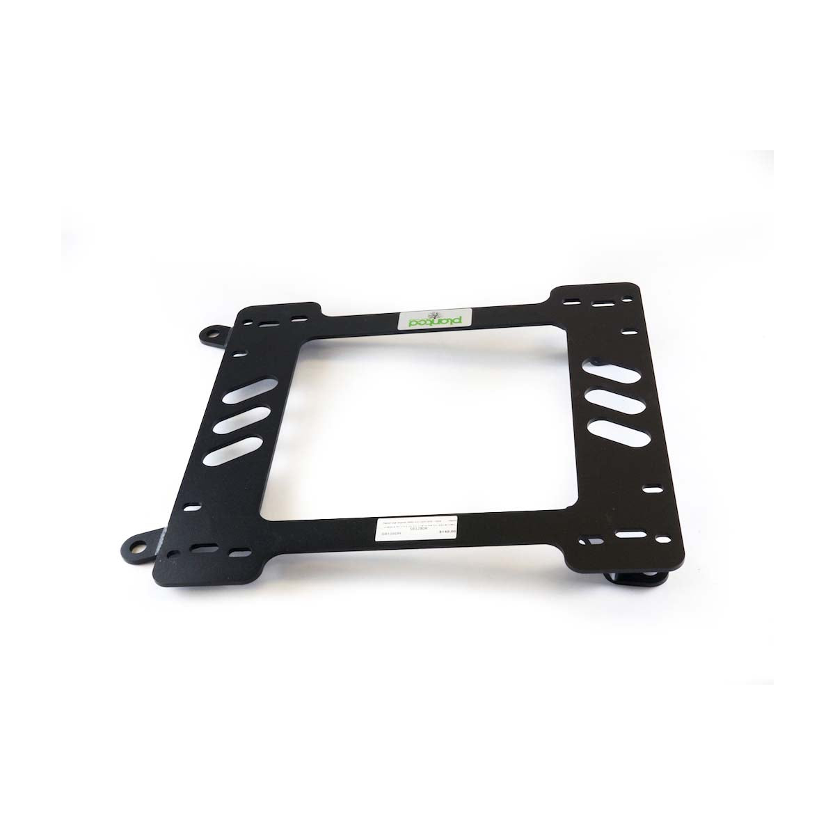 Vehicle-specific floor mounting base for 1975-1983 BMW 3 Series (E21), driver side, shown with Planted top plate