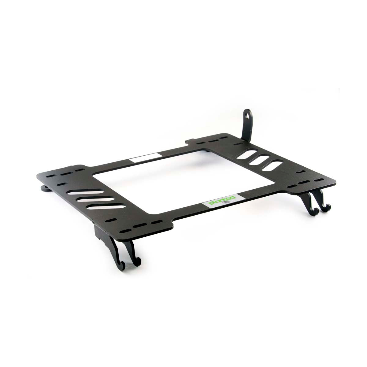 Planted seat bracket for 2010-2015 Chevrolet Camaro, passenger side, black powder-coated steel