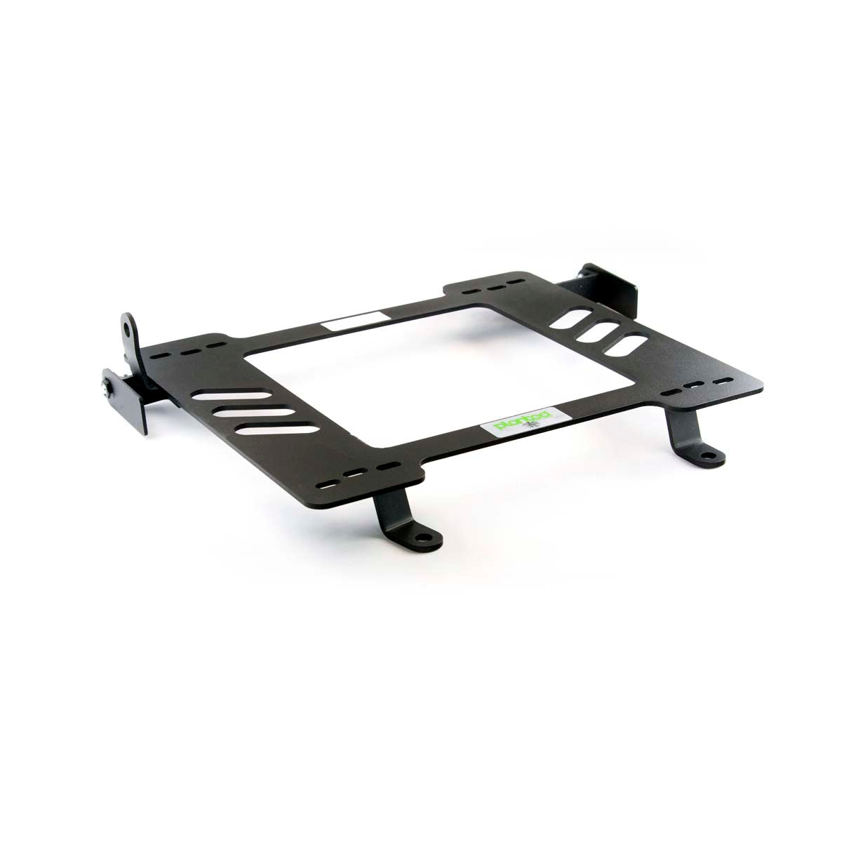 Vehicle-specific floor mounting base for 1991-1994 Audi S4 (C4), driver side, shown with Planted top plate