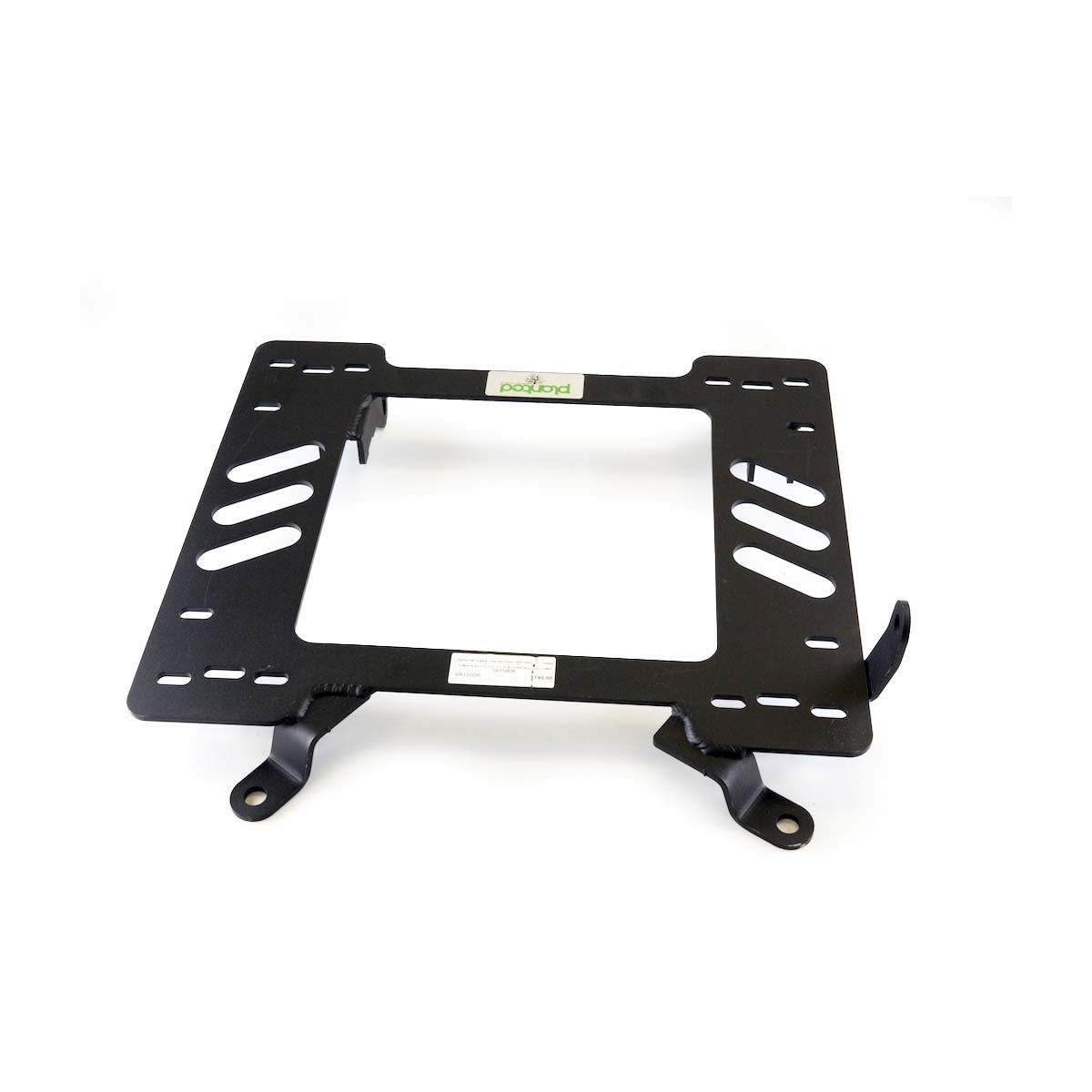 Vehicle-specific floor mounting base for 1999-2004 Oldsmobile Alero, driver side, shown with Planted top plate