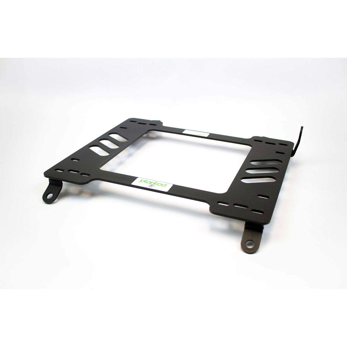 Vehicle-specific floor mounting base for 1999-2005 Ferrari 360, passenger side, shown with Planted top plate