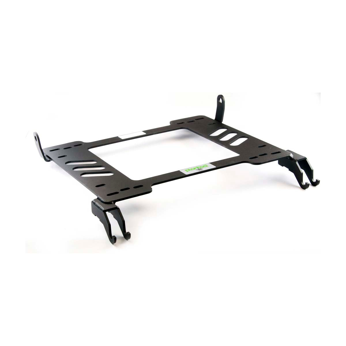 Vehicle-specific floor mounting base for 2009-2014 Cadillac CTS-V, driver side, shown with Planted top plate