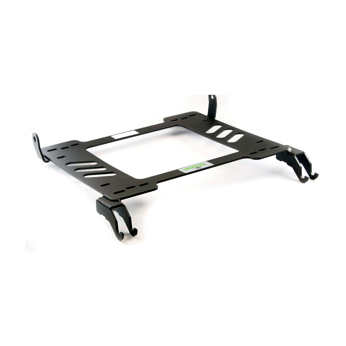Vehicle-specific floor mounting base for 2009-2014 Cadillac CTS-V, passenger side, shown with Planted top plate