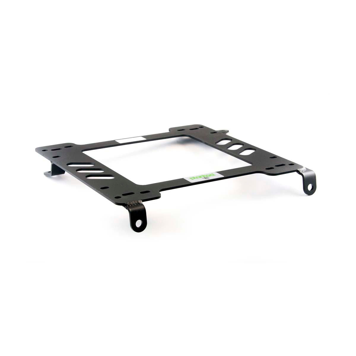 Vehicle-specific floor mounting base for 1984-1989 Toyota MR2 (W10), driver side, shown with Planted top plate