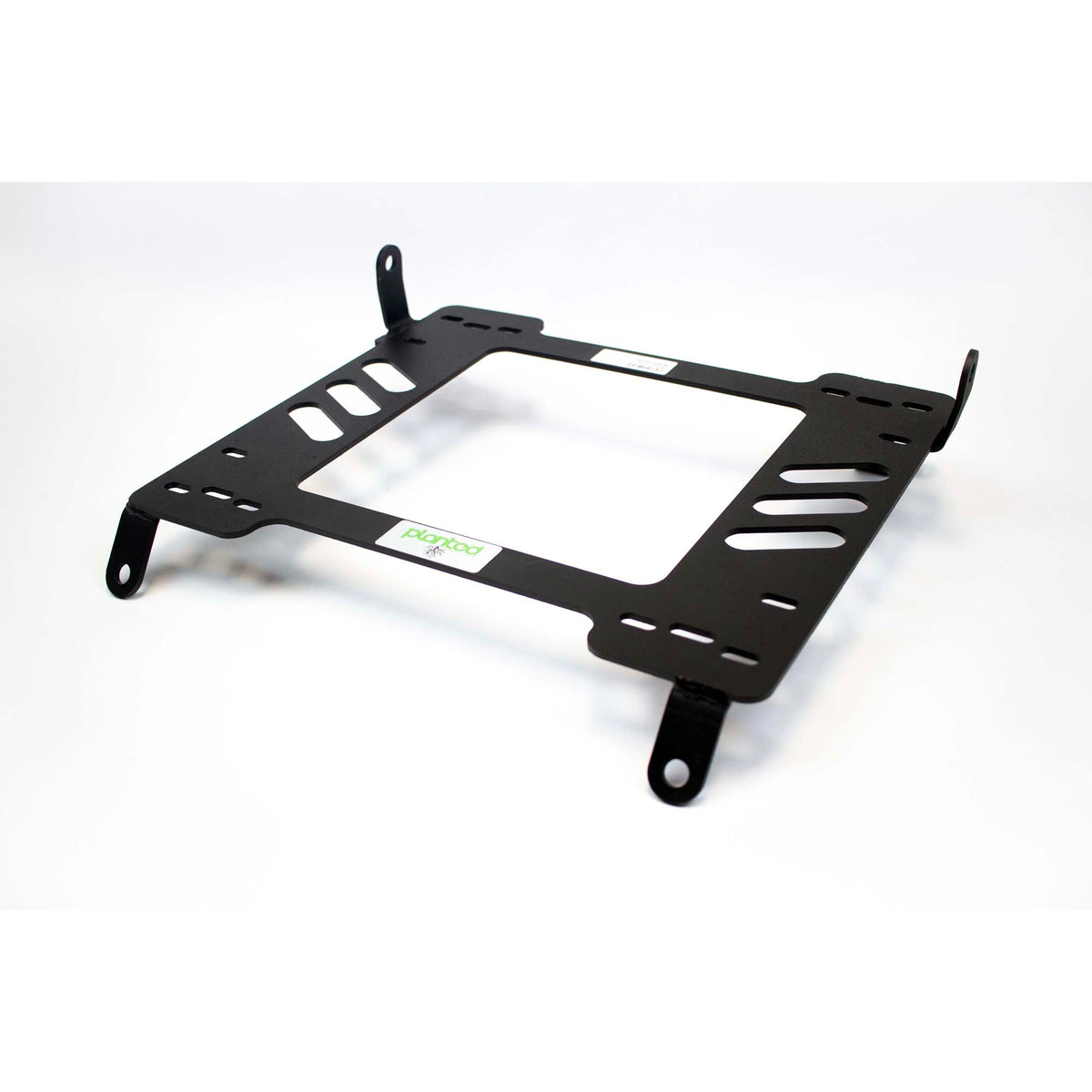 Vehicle-specific floor mounting base for 2003-2009 Subaru Legacy, passenger side, shown with Planted top plate