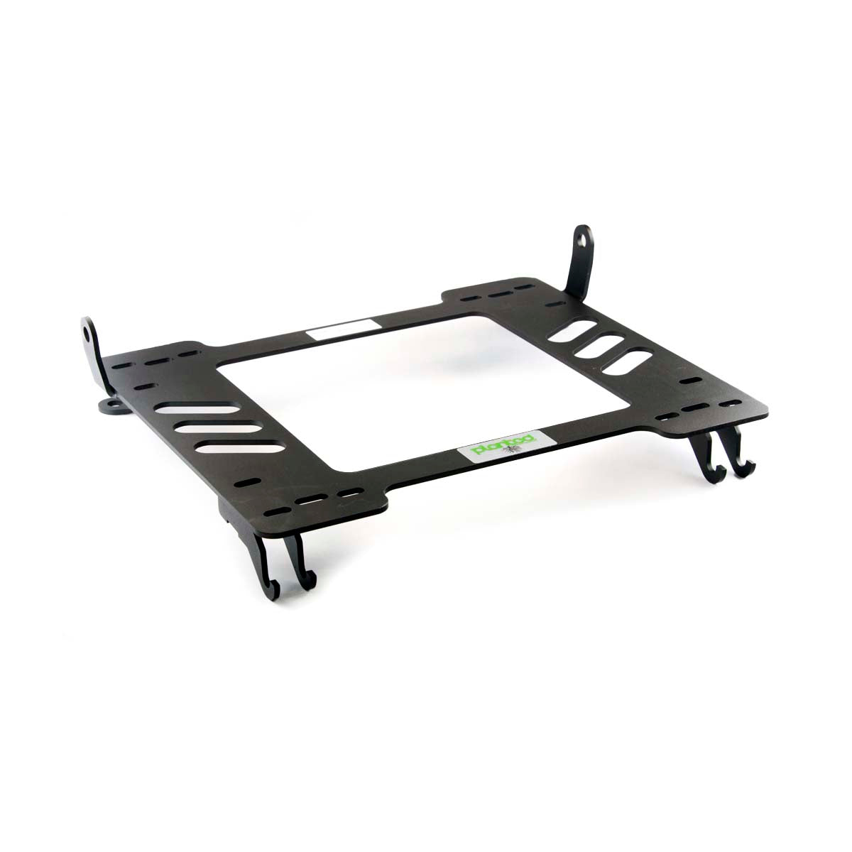 Vehicle-specific floor mounting base for 2012+ Chevrolet Sonic, driver side, shown with Planted top plate