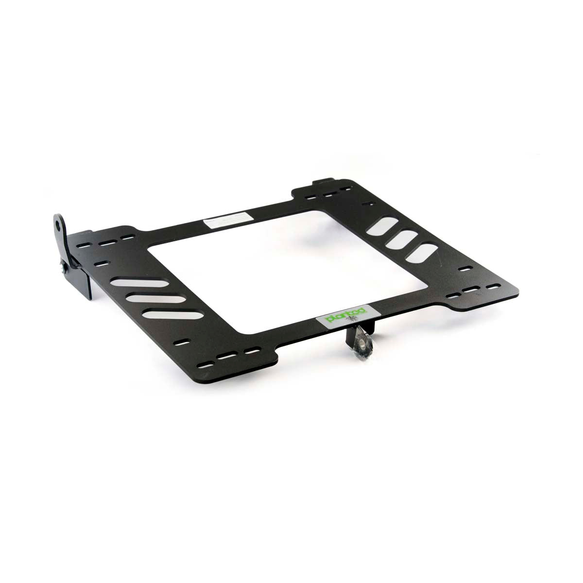 Vehicle-specific floor mounting base for 1980-1987 Audi 4000, driver side, shown with Planted top plate
