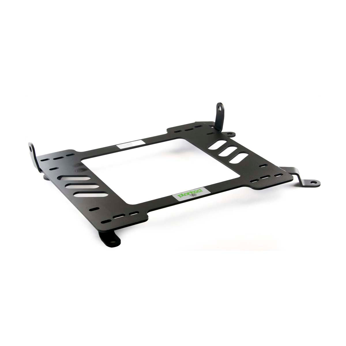 Vehicle-specific floor mounting base for 1995-2003 BMW 5 Series (E39), driver side, shown with Planted top plate