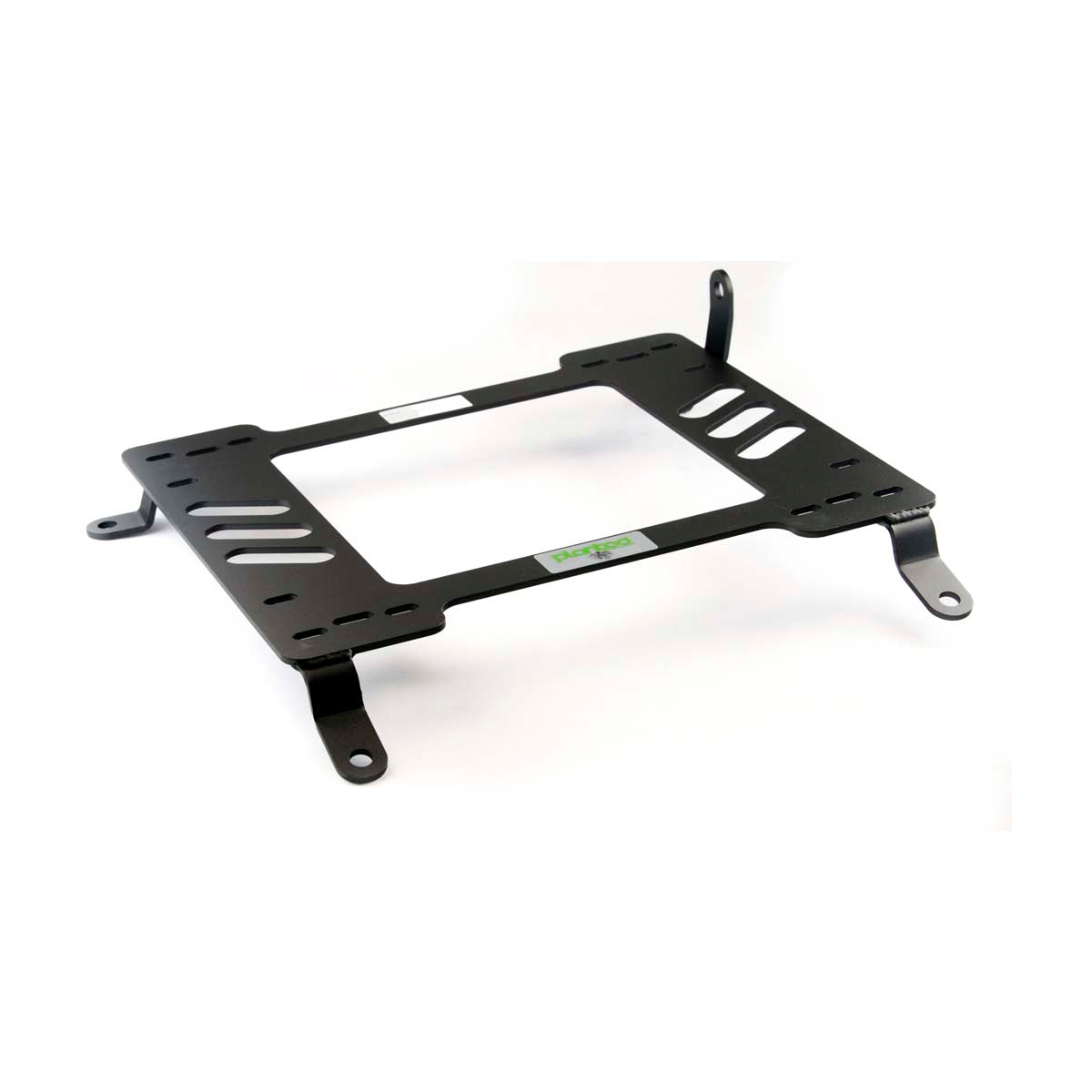 Vehicle-specific floor mounting base for 2006+ Toyota Corolla (E140/E150/E160, 10th/11th Gen), passenger side, shown with Planted top plate