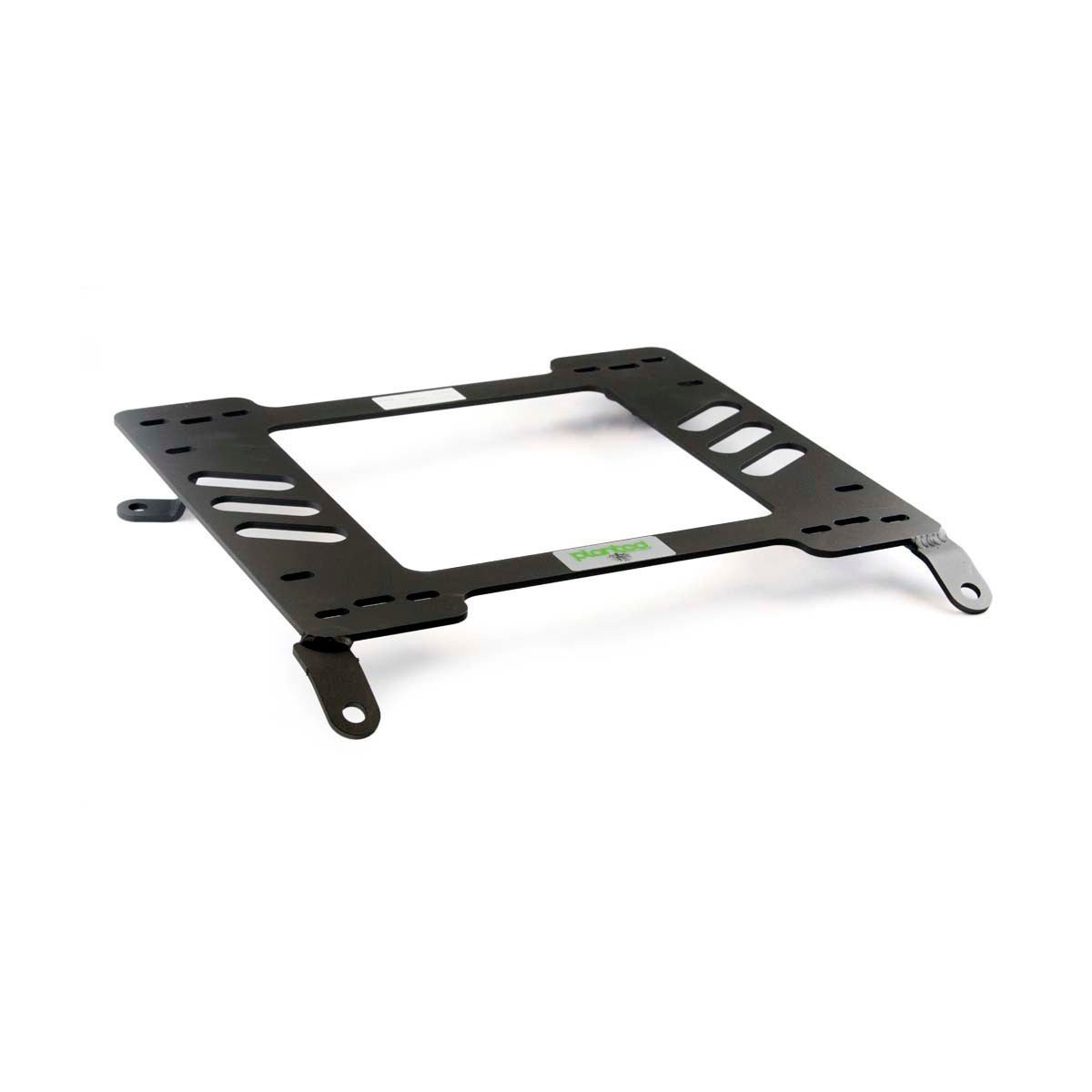 Vehicle-specific floor mounting base for 1985-1989 Toyota Celica (T160, 4th Gen, Non-All-Trac), driver side, shown with Planted top plate