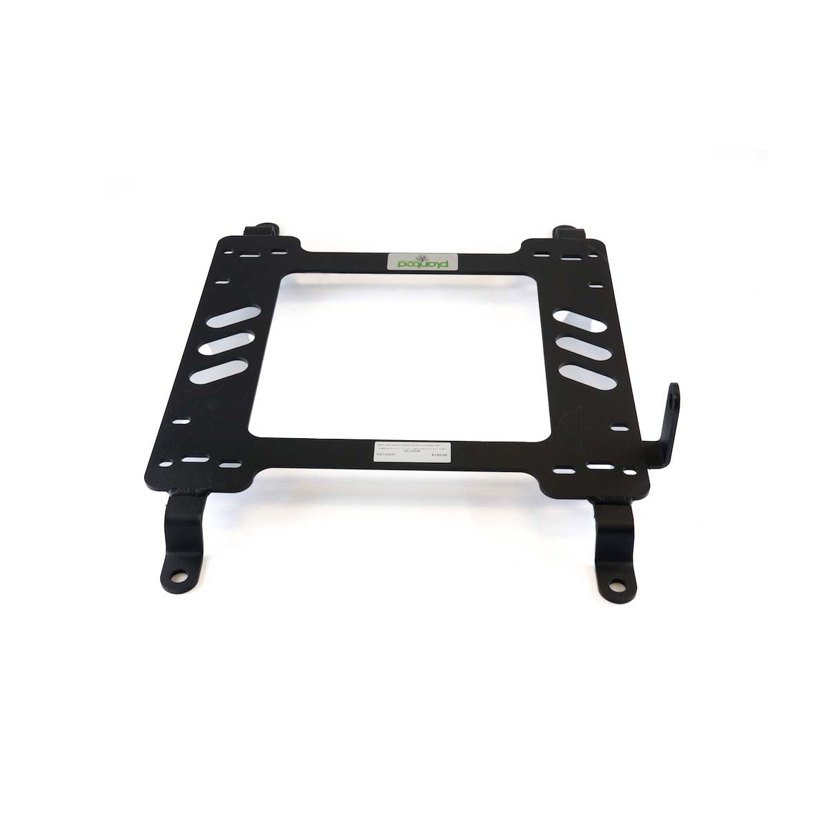 Vehicle-specific floor mounting base for 1997-2004 Chevrolet Corvette (C5), driver side, shown with Planted top plate