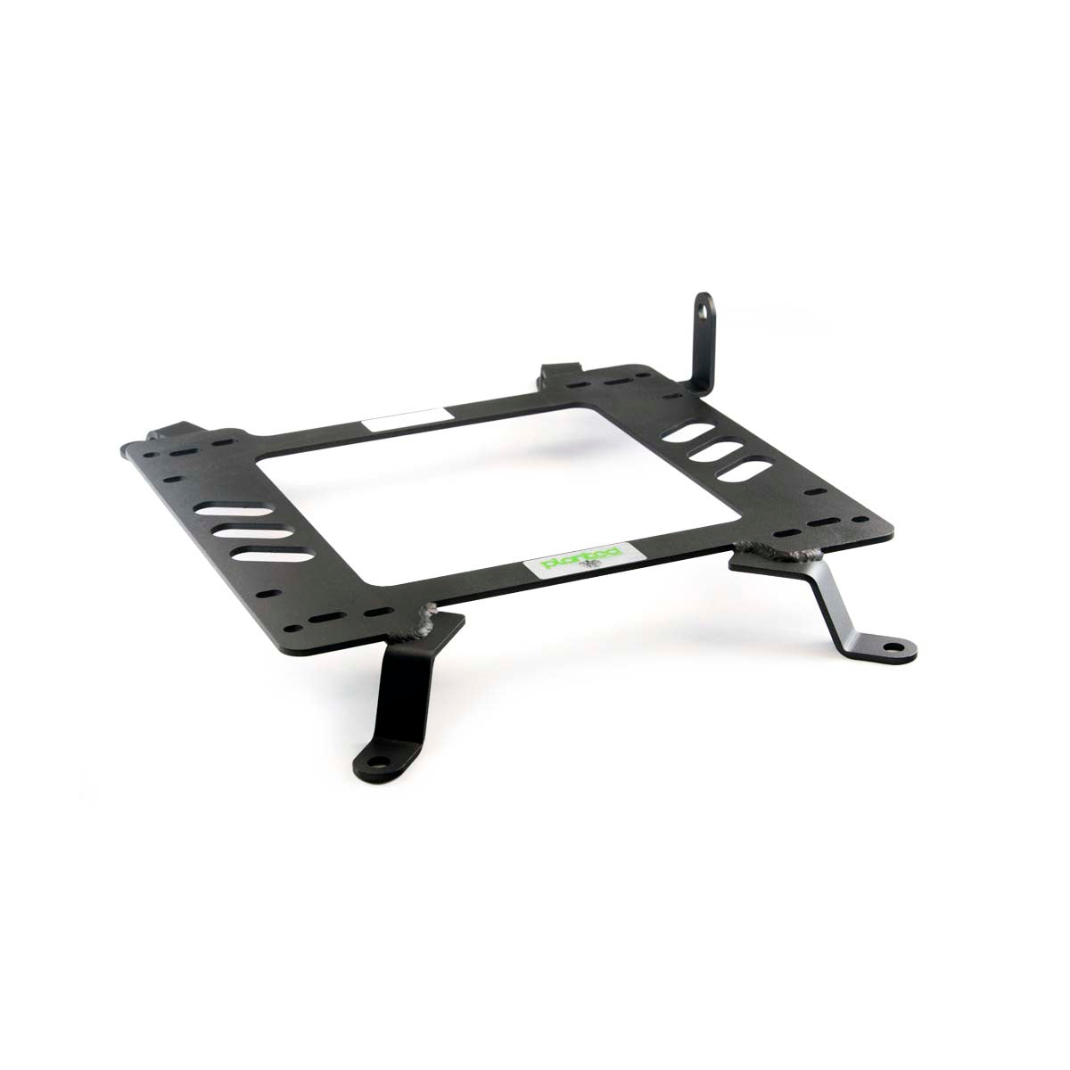 Vehicle-specific floor mounting base for 1997-2004 Chevrolet Corvette (C5), passenger side, shown with Planted top plate