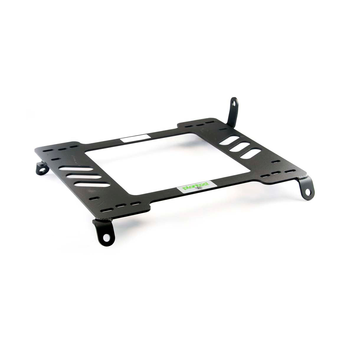 Vehicle-specific floor mounting base for 1990-1991 Honda Civic 3-Door Hatchback, passenger side, shown with Planted top plate