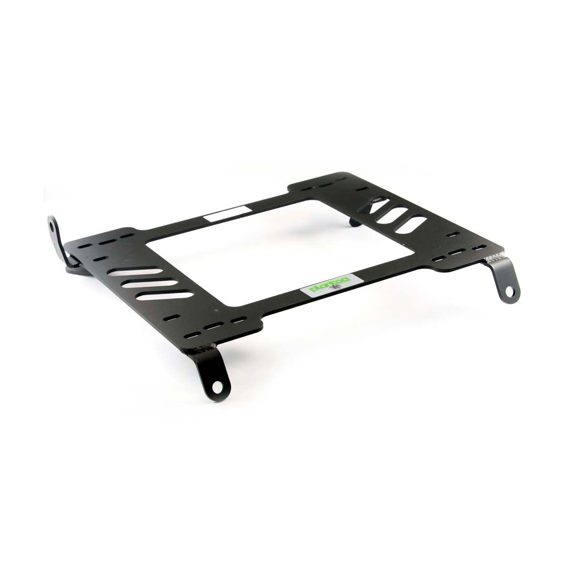 Vehicle-specific floor mounting base for 1996-1998 Acura TL, driver side, shown with Planted top plate